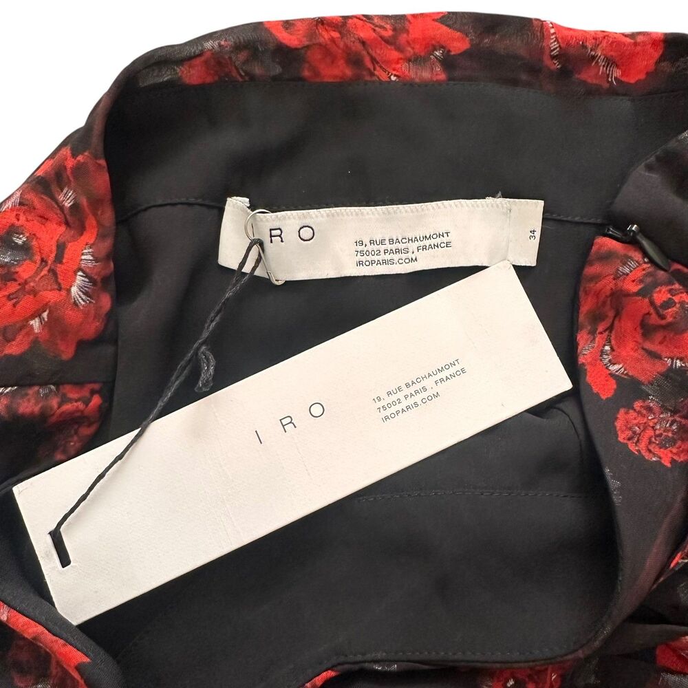 IRO Bootab Chiffon Floral Mini Skirt NWT 34 (US 2) - Picture 4 of 6